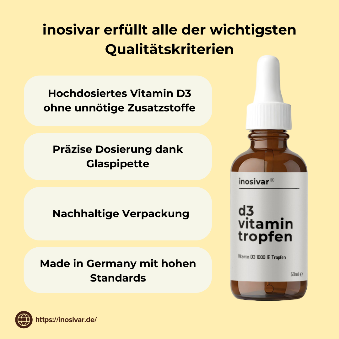 Vitamin D3 - Tropfen - 1000 IE - 50ml