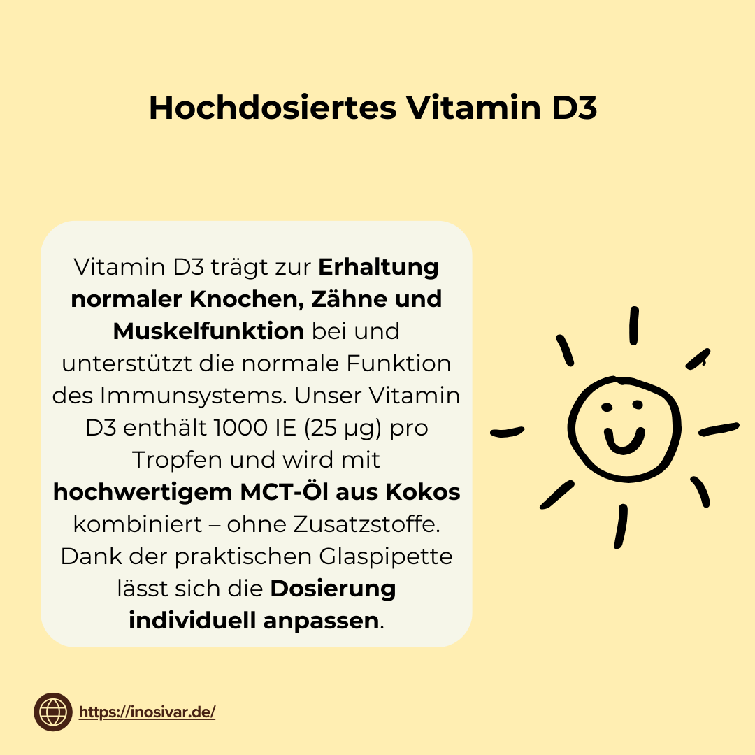 Vitamin D3 - Tropfen - 1000 IE - 50ml