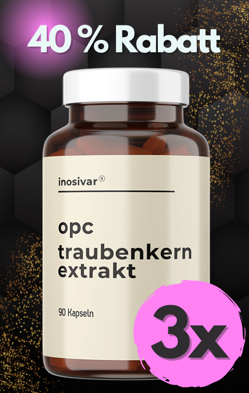 Black Weekend: OPC Traubenkernextrakt Kapseln 3er Sparset