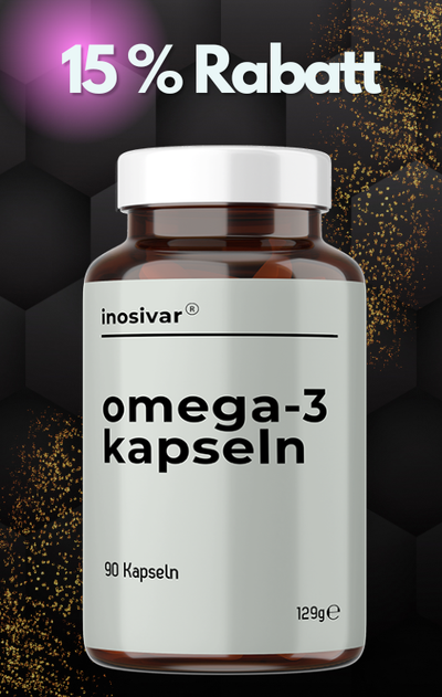 Black Weekend: Omega 3 mit Vitamin E-Kapseln