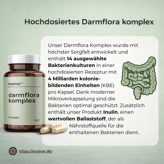 Darmset - Bio Ballaststoff Pulver & Darmflora Komplex Kapseln