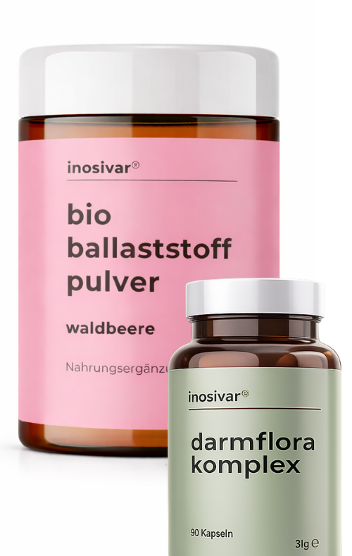Darmset - Bio Ballaststoff Pulver & Darmflora Komplex Kapseln