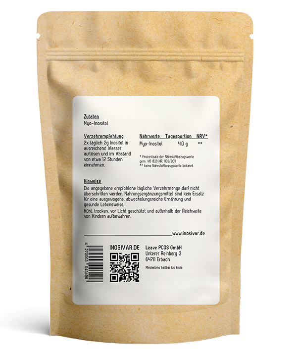 Myo-Inositol - pur - Pulver - 30 Tage (inkl. Dosierlöffel)