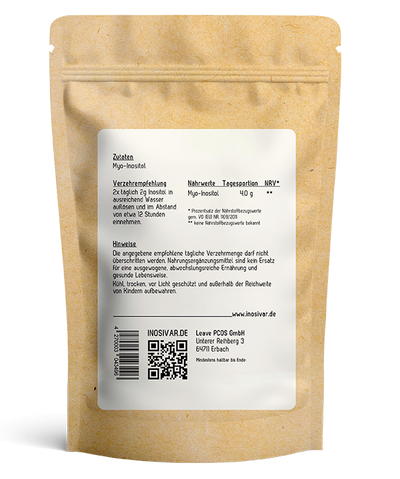 Myo-Inositol - pur - Pulver - 30 Tage (inkl. Dosierlöffel)