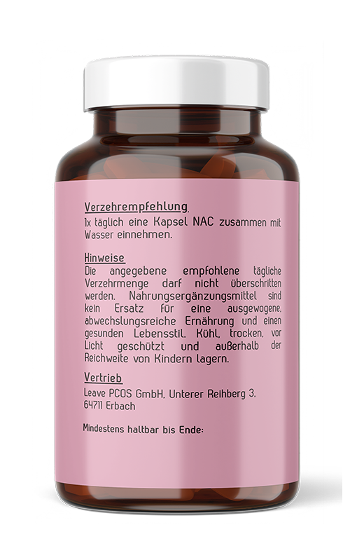 NAC - N-Acetyl-Cystein - Kapseln - (90 bis 180 Tage)