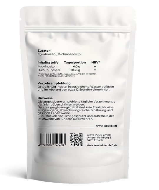 "Überall gut versorgt"-Bundle - Inositol - Pulver + Kapseln - 60 Tage (inkl. Dosierlöffel)